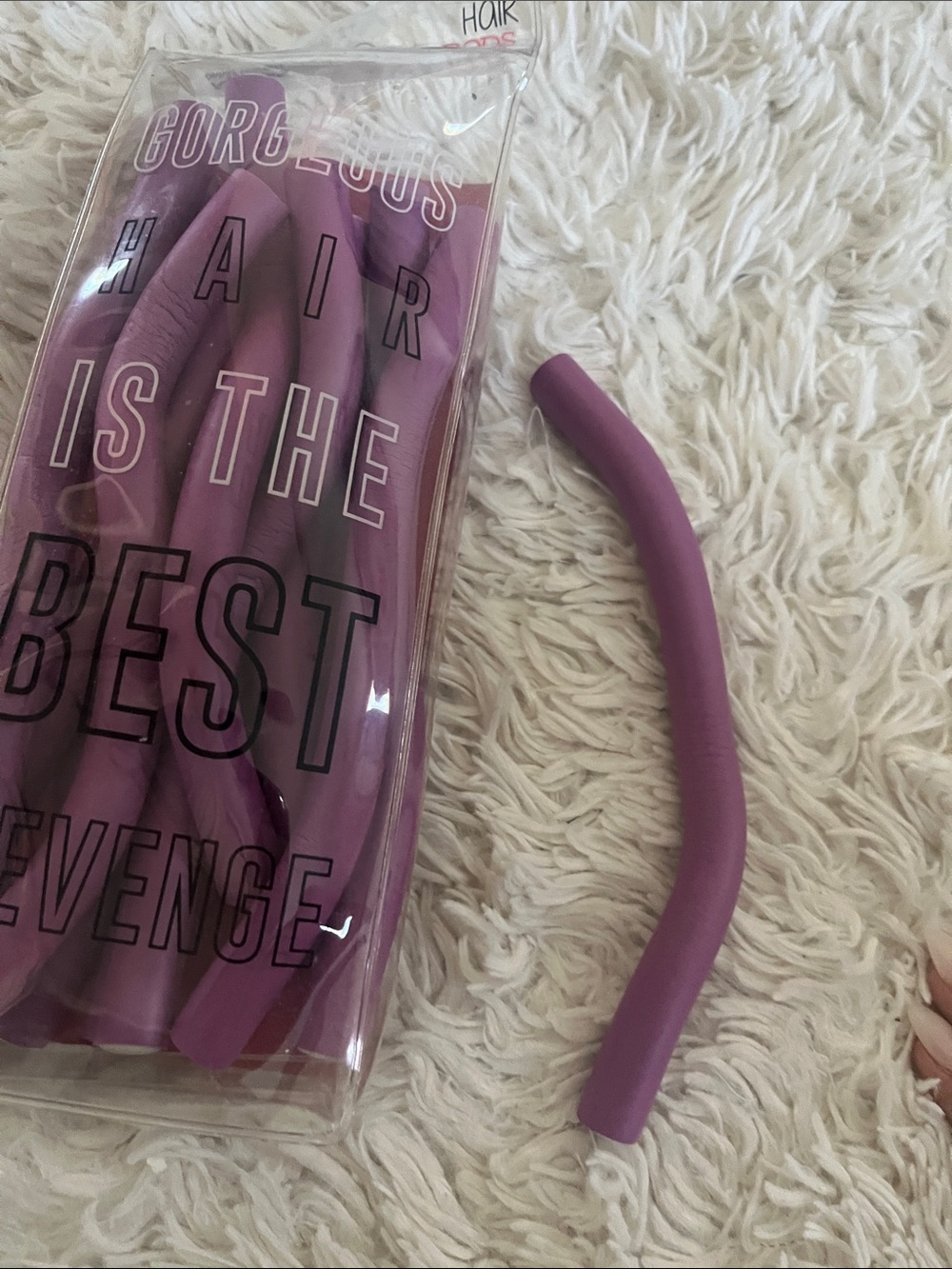 Marshalls Lavender Heatless Hair Curlers - Purple